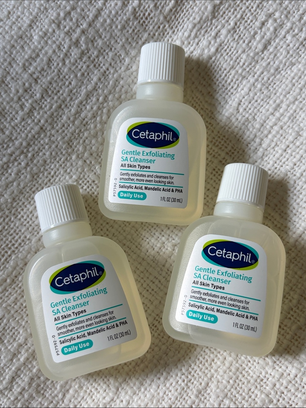 ⭐️ 5 for $20 Set of 3 Cetaphil Gentle Exfoliating SA Cleanser Samples 1oz each